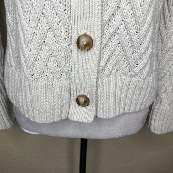 dip Women's Thick Cable Knit Button Cardigan Sweater Cold Weather Plus Size XL - Picture 2 of 12